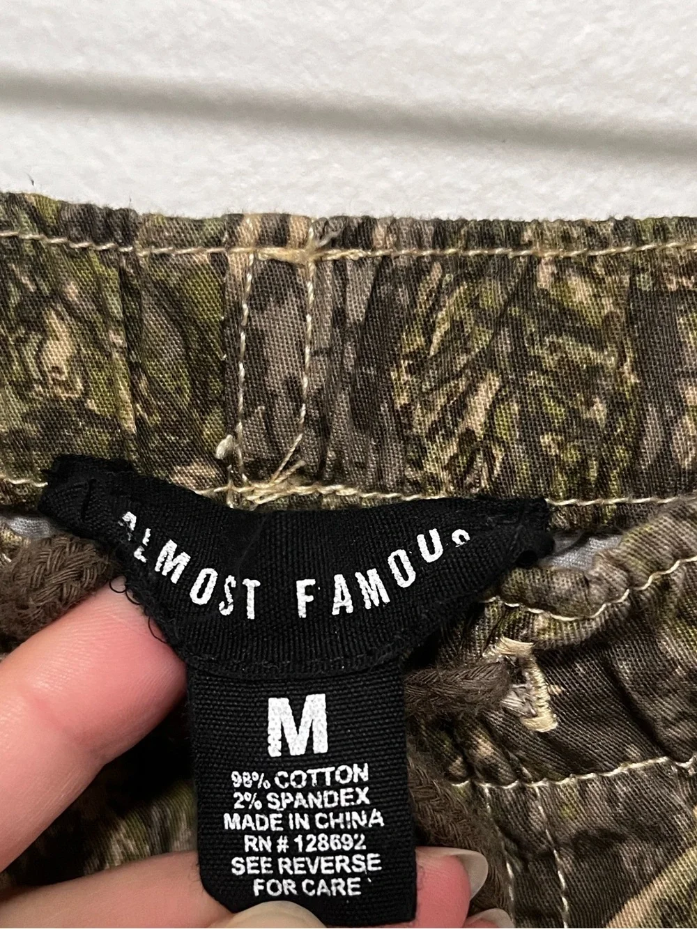 Camo Wide Leg Cargo Pants Cotton By Almost Famous Size Medium